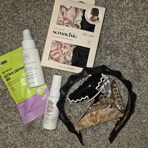 Satin Scrunchie Set and Hair Accessories